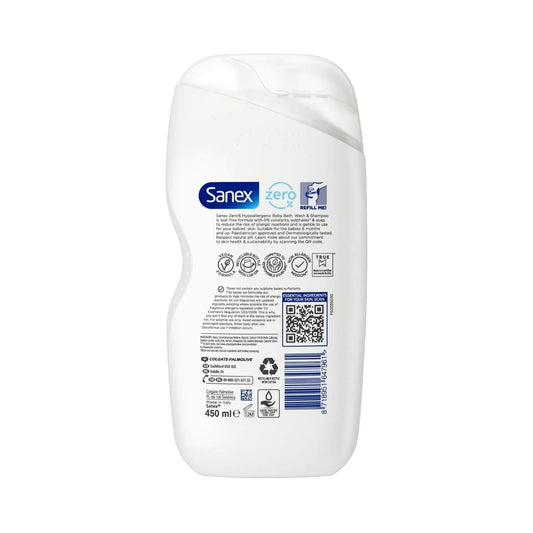 Sanex Baby Wash Zero% Baby Nourish 450ml | Luxury Home Accessories | Heulog Glow
