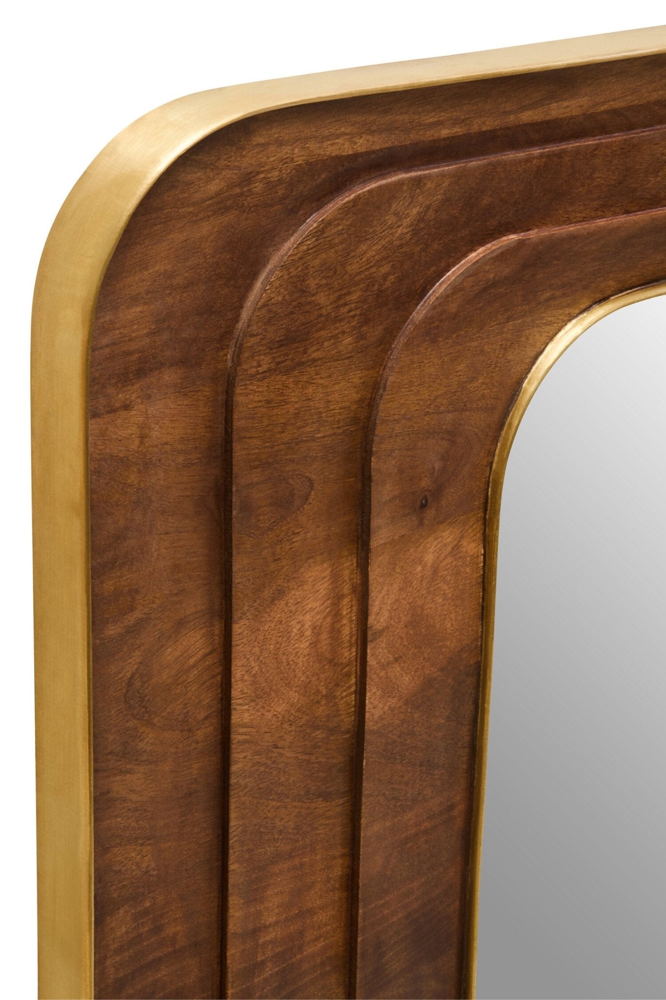 Sangar Mango Wood Carved Wall Mirror | Luxury Home Accessories | Heulog Glow
