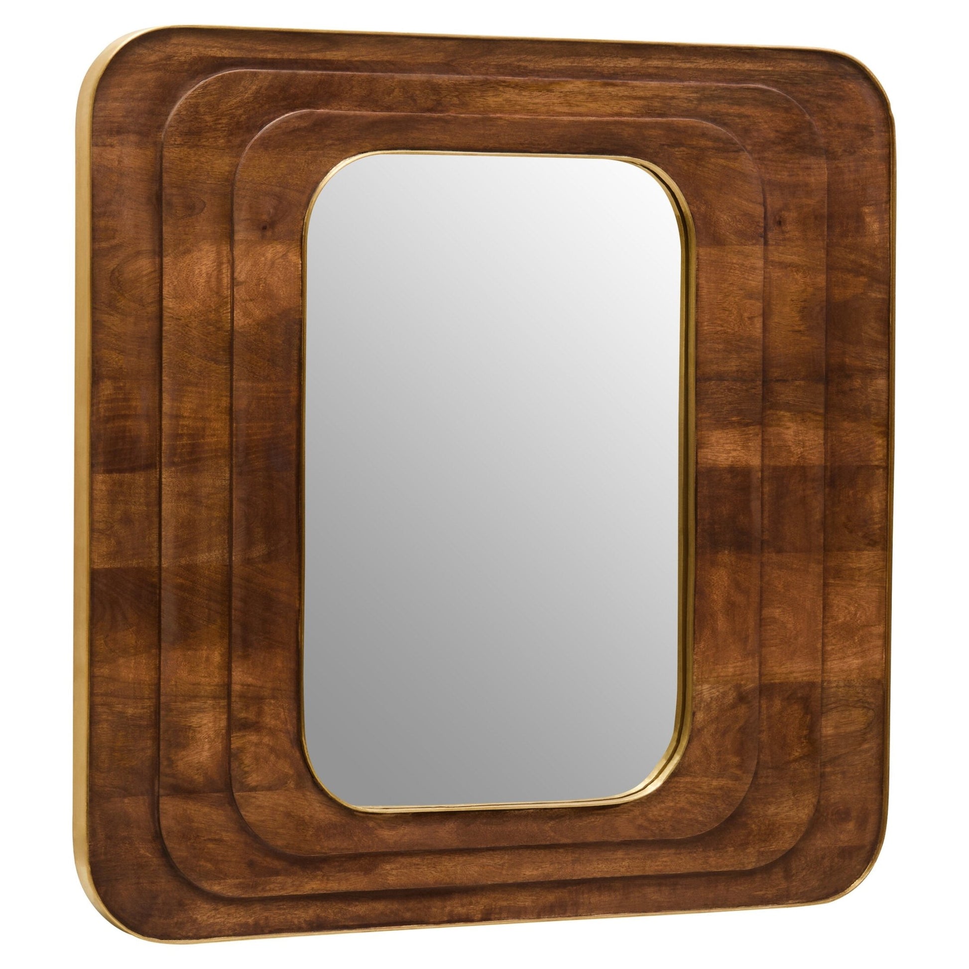 Sangar Mango Wood Carved Wall Mirror | Luxury Home Accessories | Heulog Glow