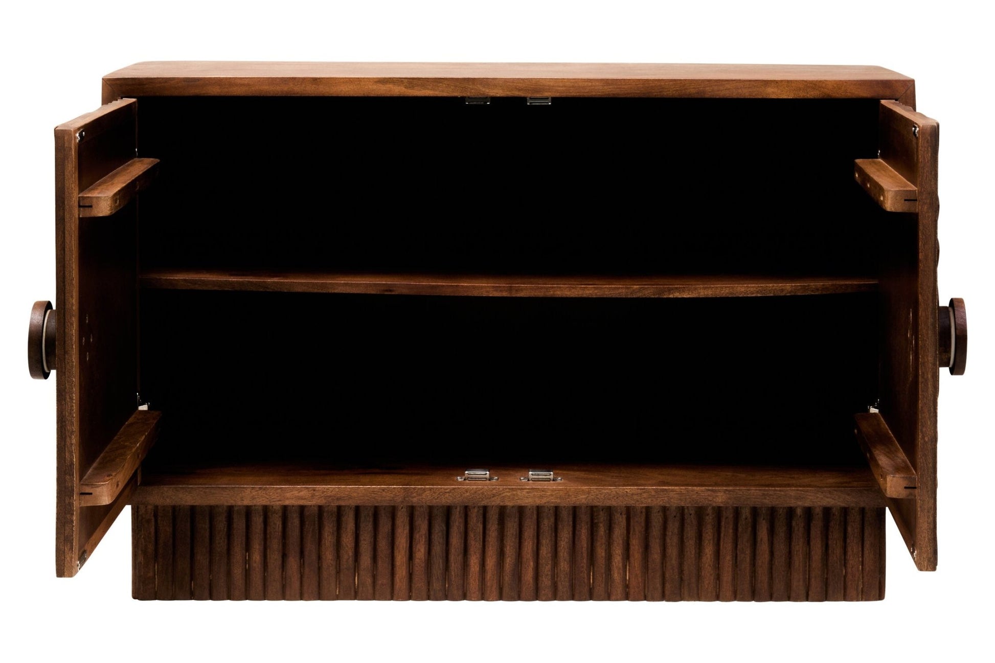 Sangar Two Door Mango Wood Carved Sideboard | Luxury Home Accessories | Heulog Glow