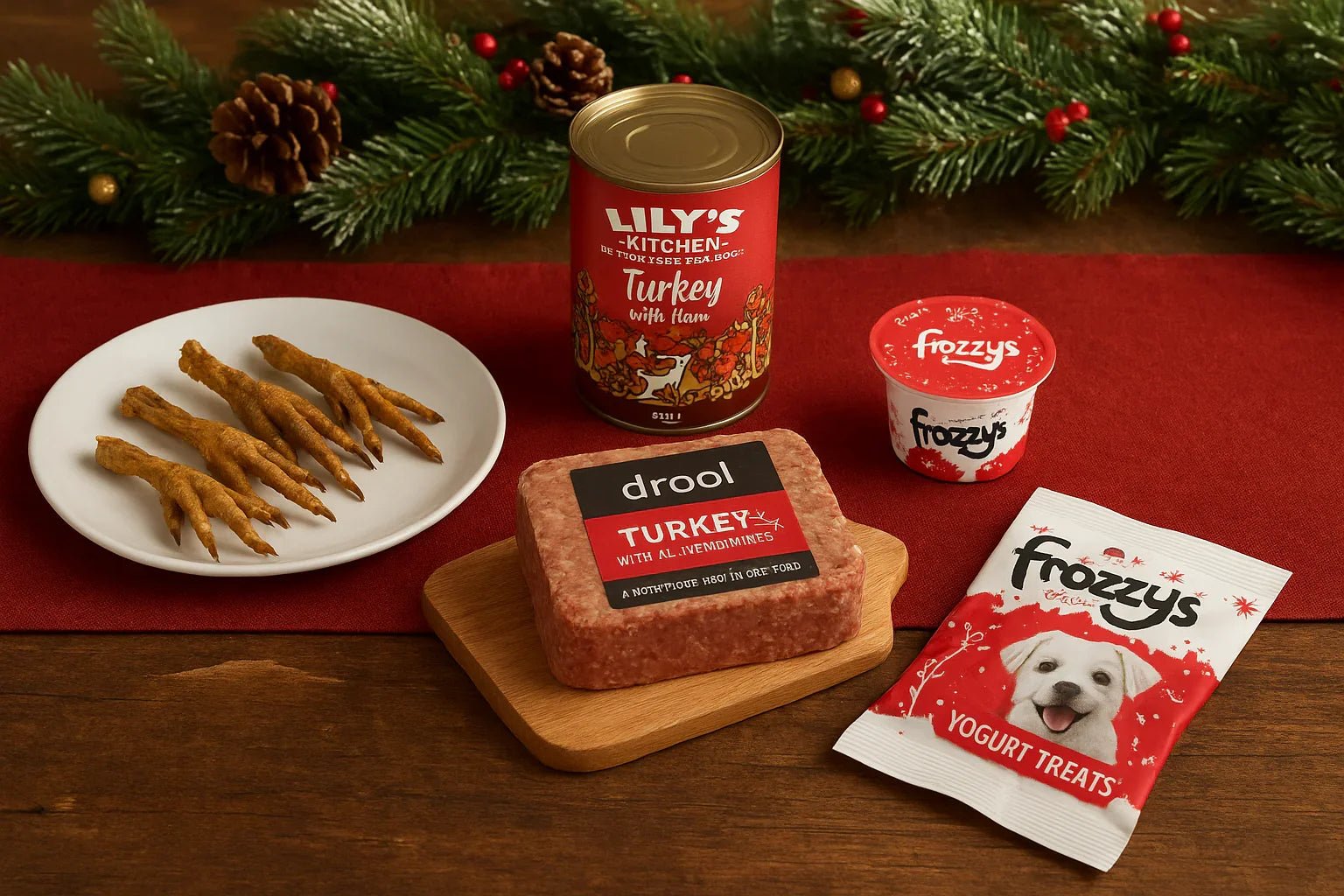 Santa Paws 3-Course Christmas Dinner | Luxury Home Accessories | Heulog Glow