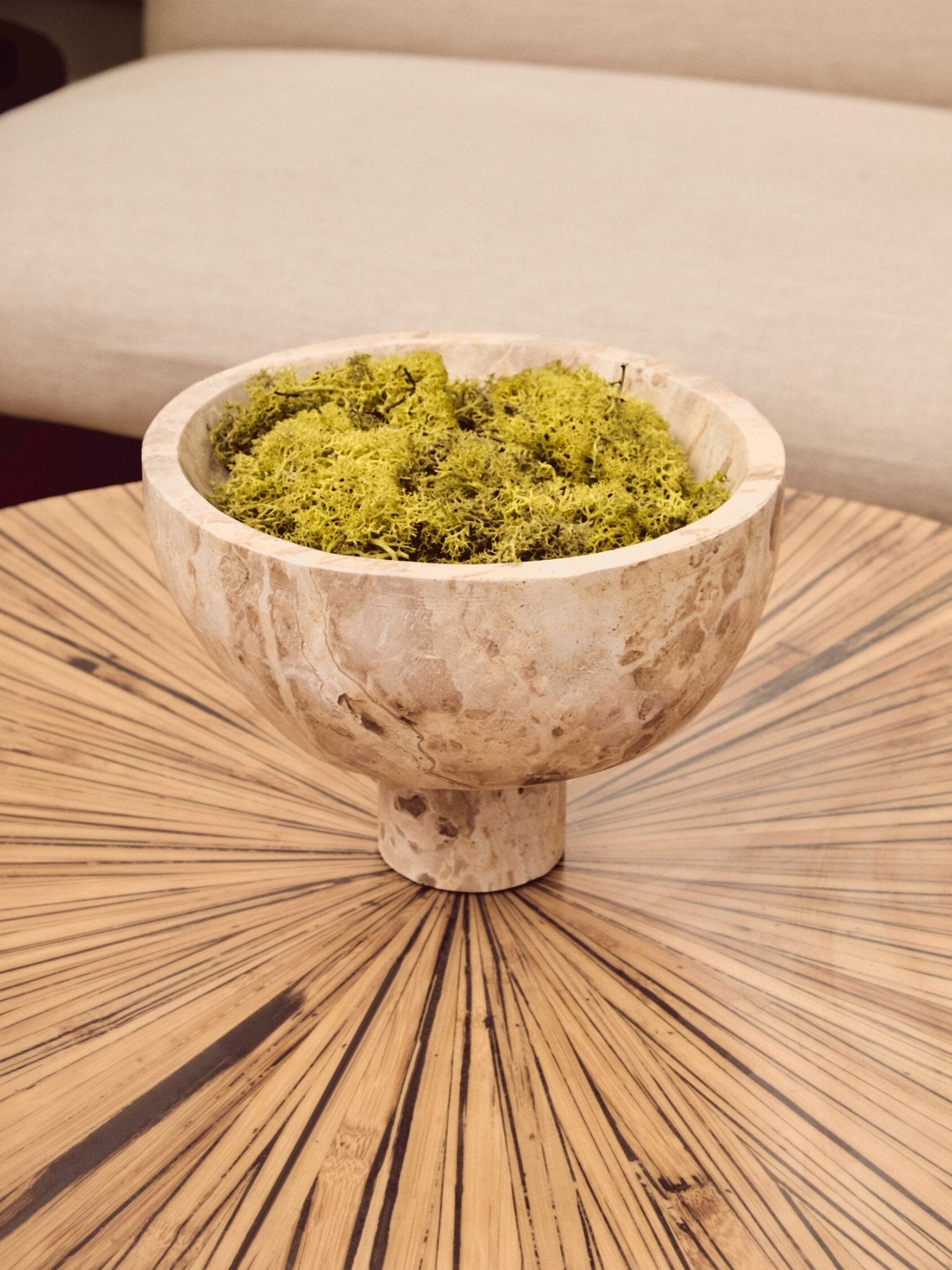 Santino Chocolate Marble Pedestal Bowl | Luxury Home Accessories | Heulog Glow
