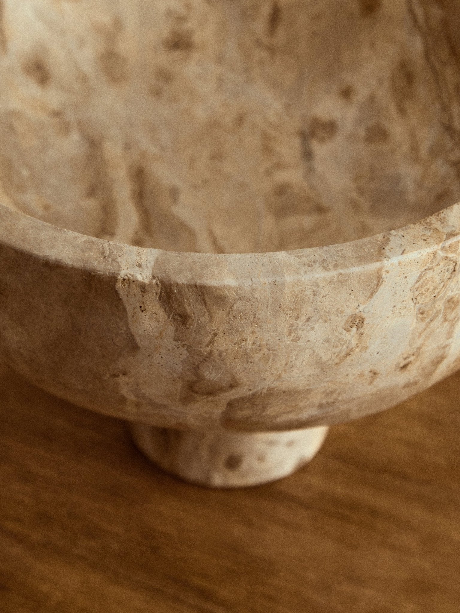 Santino Chocolate Marble Pedestal Bowl | Luxury Home Accessories | Heulog Glow