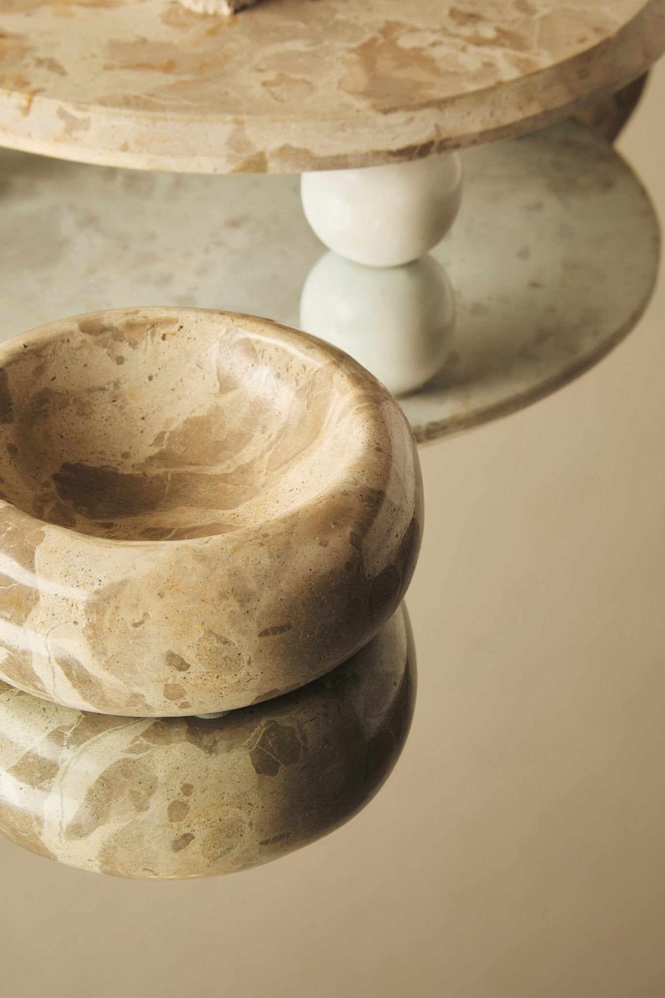 Santino Chocolate Marble Trinket Bowl | Luxury Home Accessories | Heulog Glow