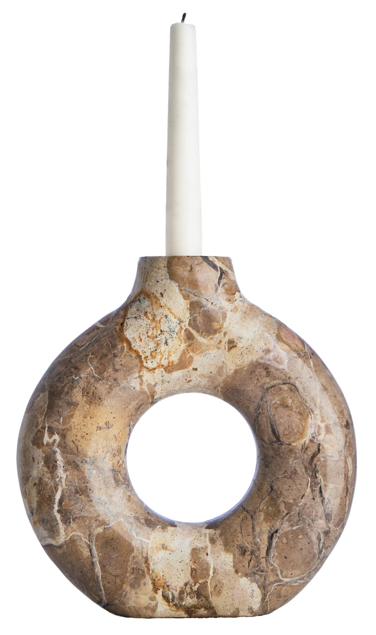 Santino Chocolate Marble Vase | Luxury Home Accessories | Heulog Glow
