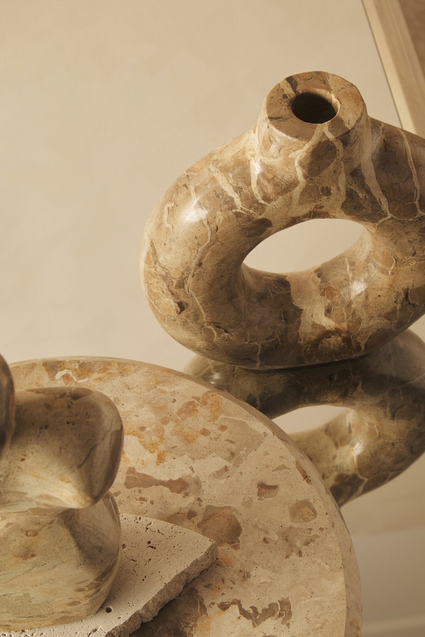 Santino Chocolate Marble Vase | Luxury Home Accessories | Heulog Glow