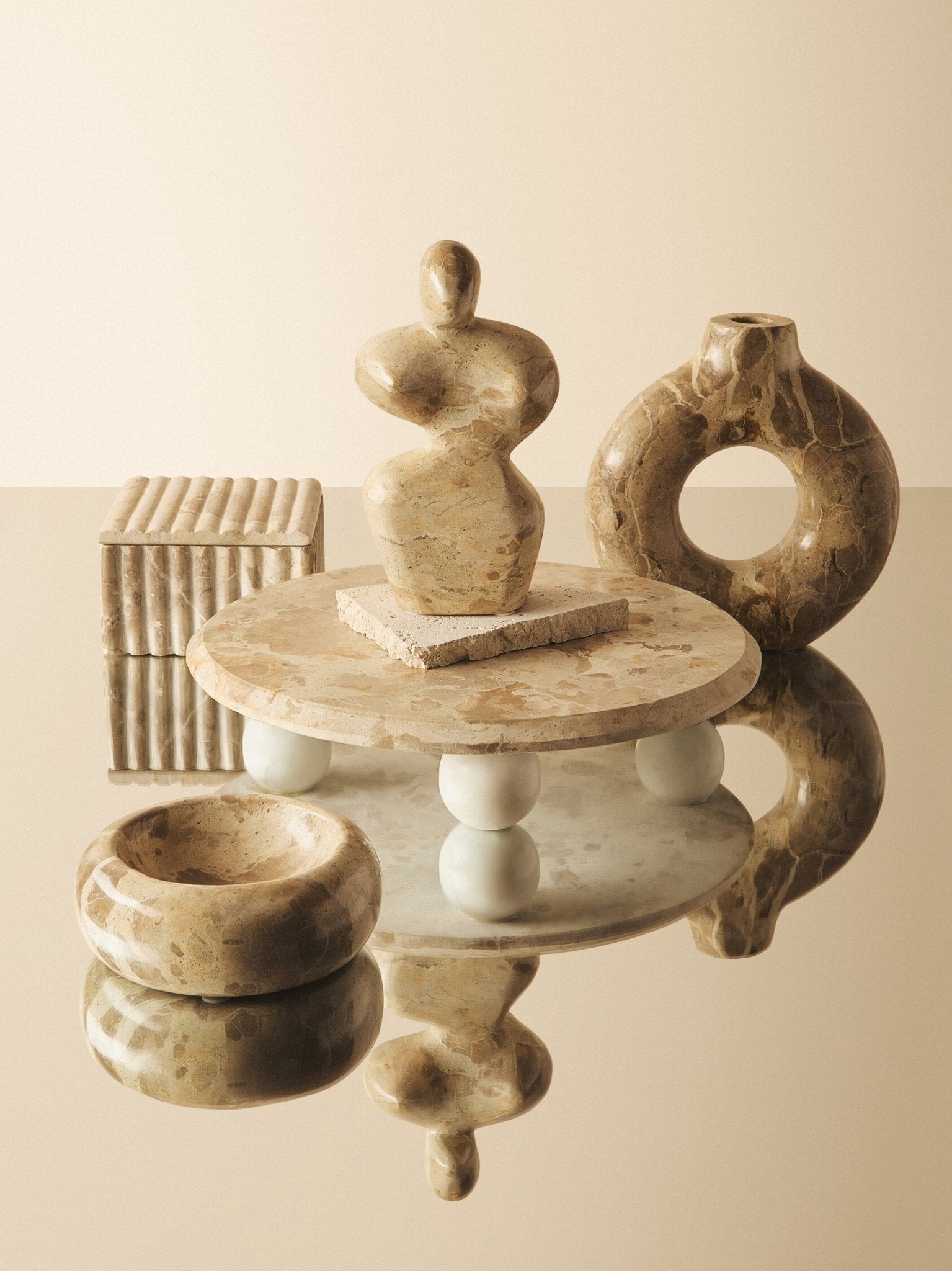 Santino Chocolate Marble Vase | Luxury Home Accessories | Heulog Glow