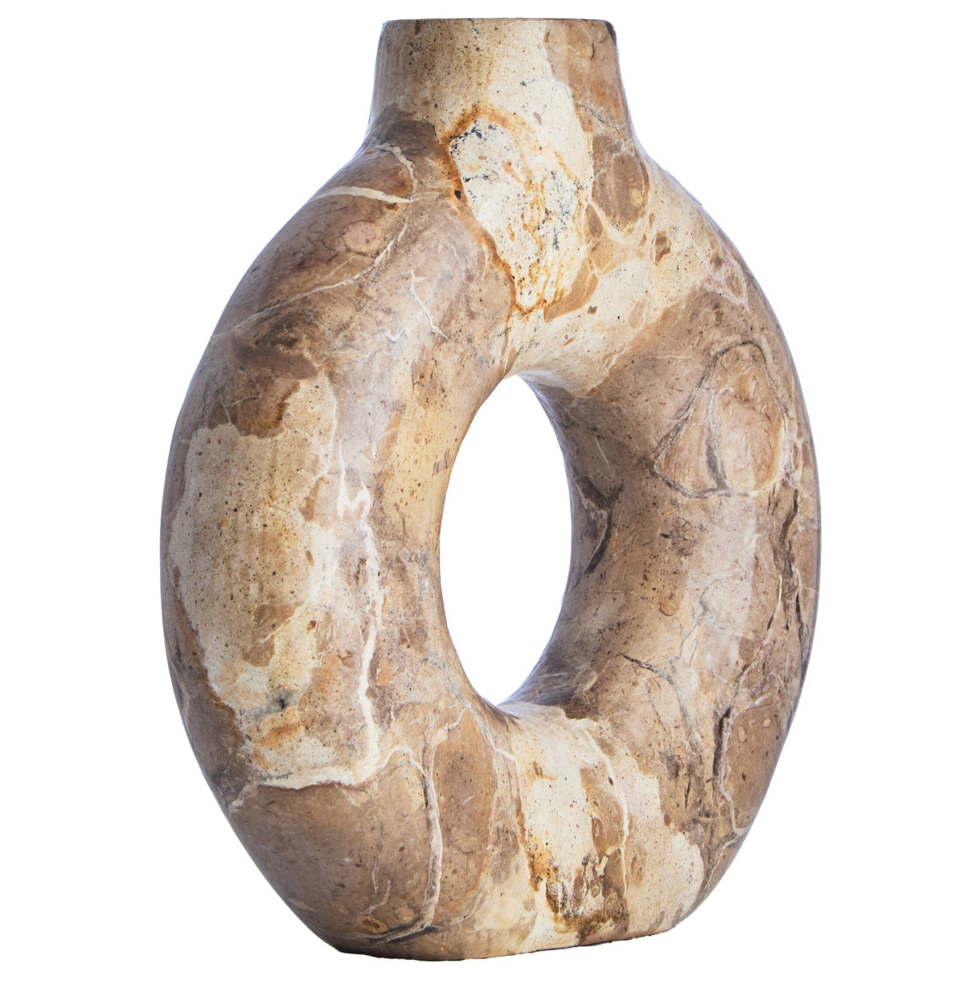 Santino Chocolate Marble Vase | Luxury Home Accessories | Heulog Glow