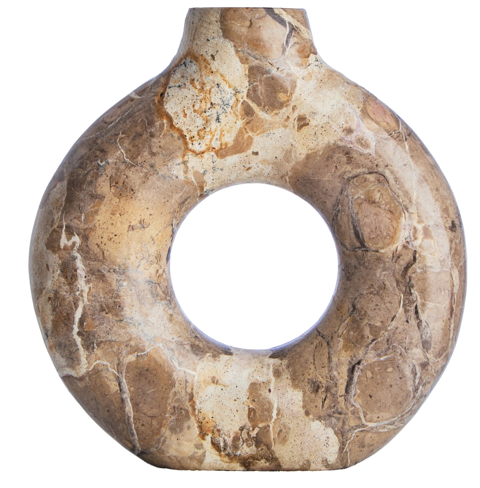 Santino Chocolate Marble Vase | Luxury Home Accessories | Heulog Glow