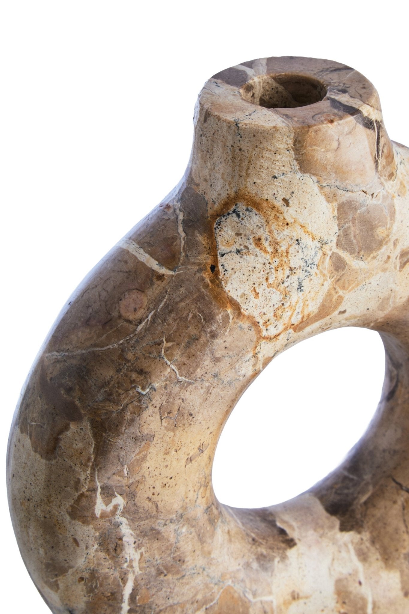 Santino Chocolate Marble Vase | Luxury Home Accessories | Heulog Glow