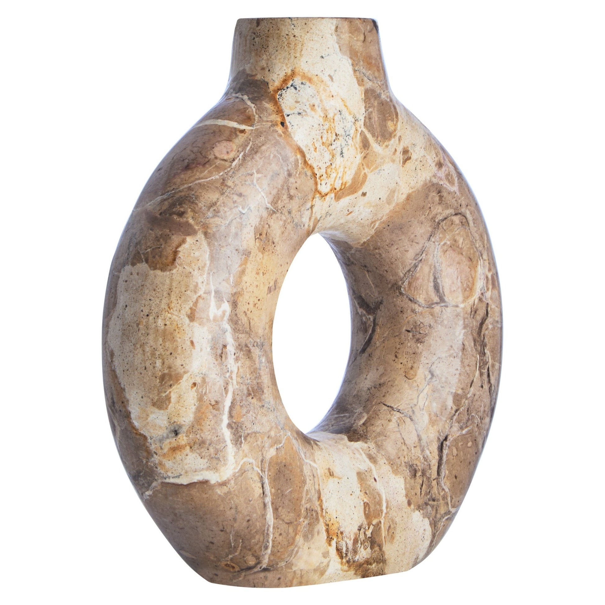 Santino Chocolate Marble Vase | Luxury Home Accessories | Heulog Glow