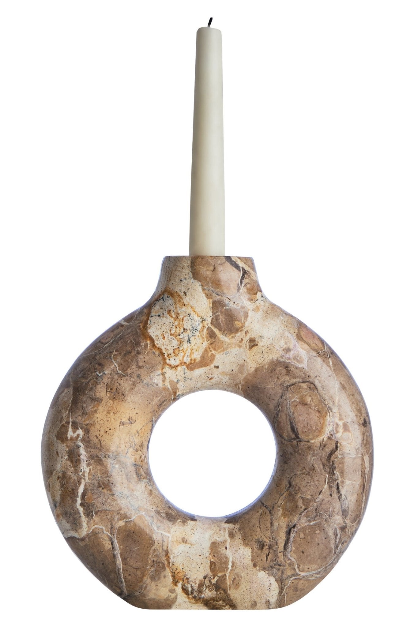Santino Chocolate Marble Vase | Luxury Home Accessories | Heulog Glow