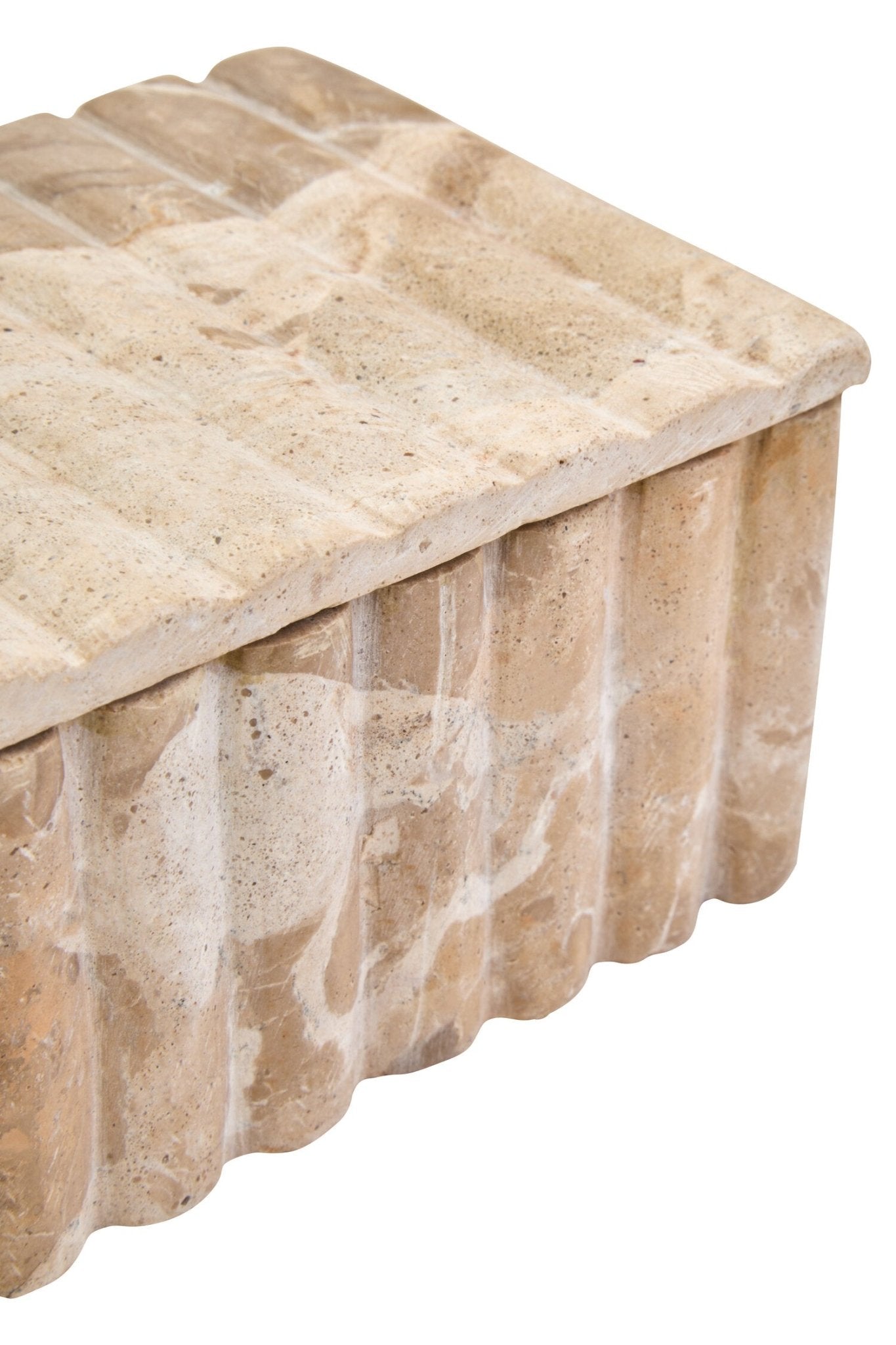 Santino Rectangular Chocolate Marble Box | Luxury Home Accessories | Heulog Glow