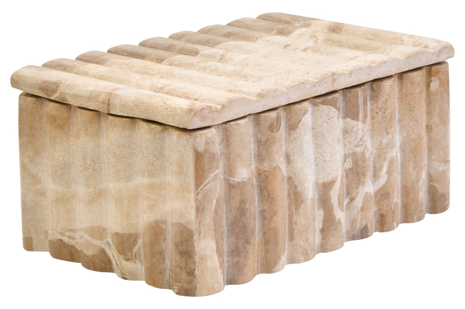 Santino Rectangular Chocolate Marble Box | Luxury Home Accessories | Heulog Glow