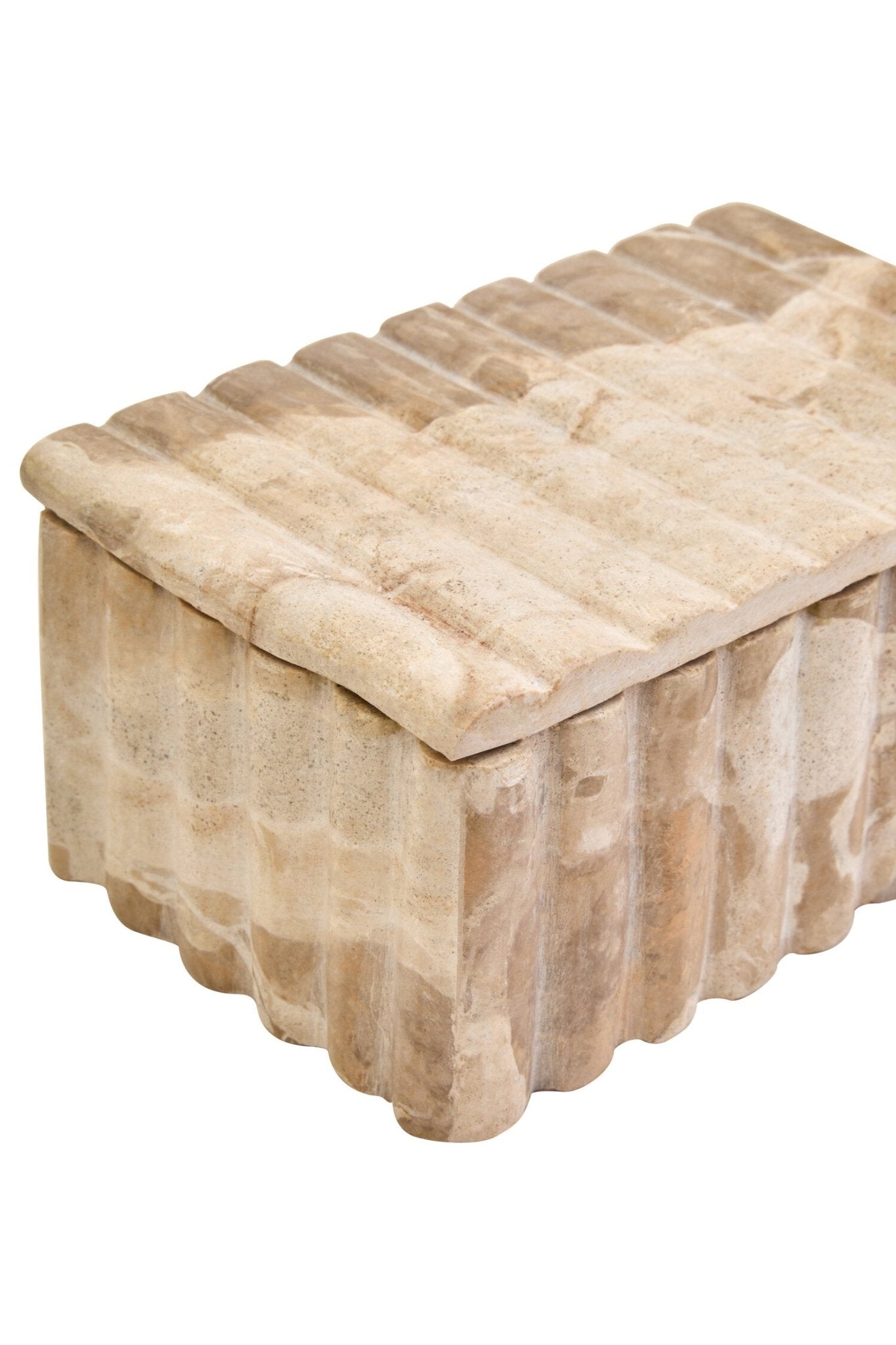 Santino Rectangular Chocolate Marble Box | Luxury Home Accessories | Heulog Glow
