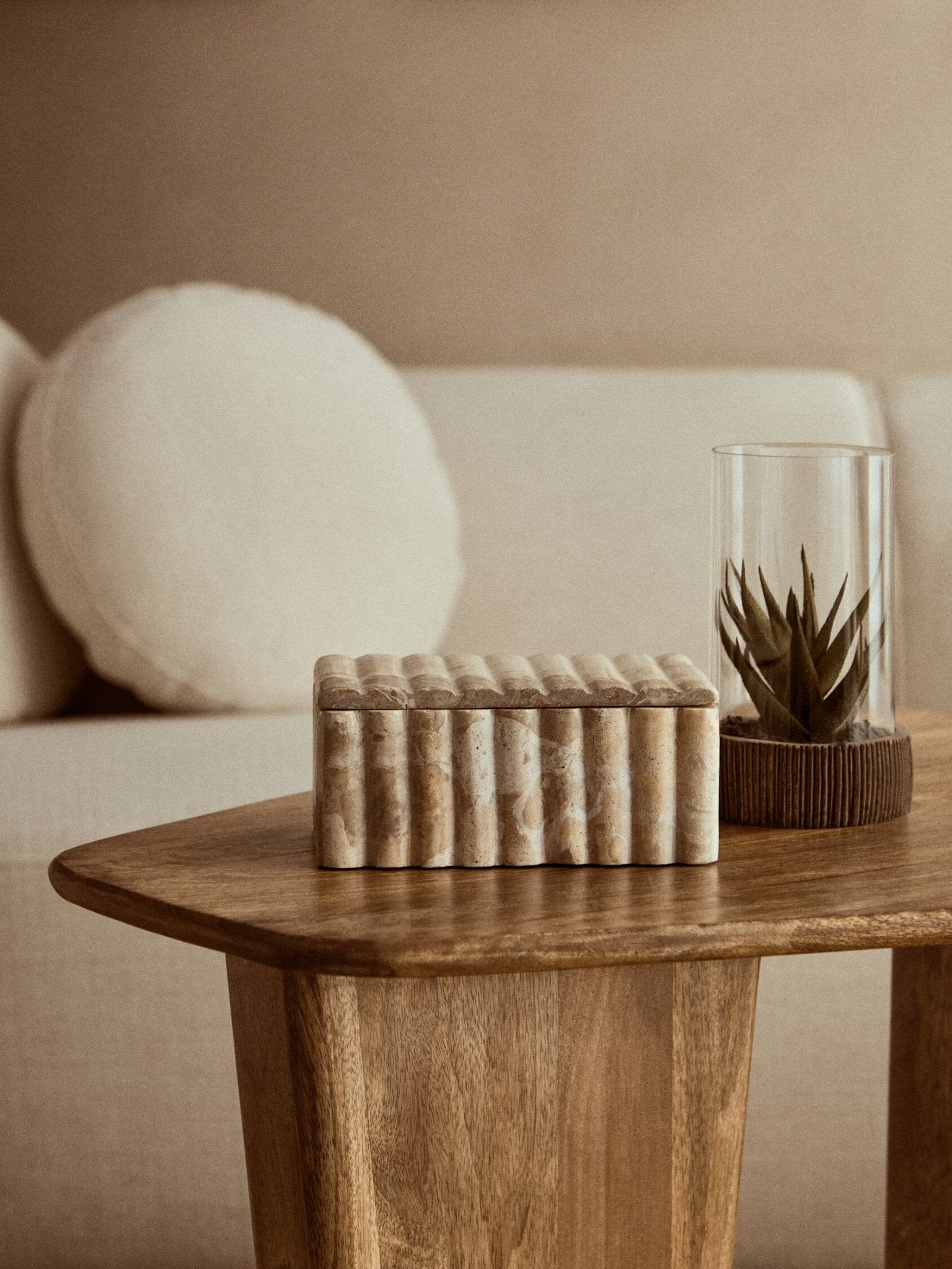 Santino Rectangular Chocolate Marble Box | Luxury Home Accessories | Heulog Glow
