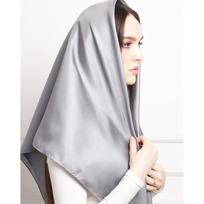 Satin Imitation Silk Scarf Shawl Ladies Headscarf | Luxury Home Accessories | Heulog Glow