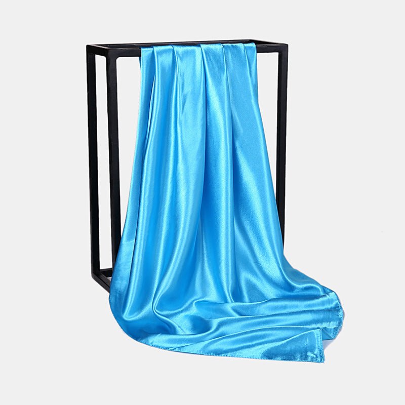Satin Imitation Silk Scarf Shawl Ladies Headscarf | Luxury Home Accessories | Heulog Glow