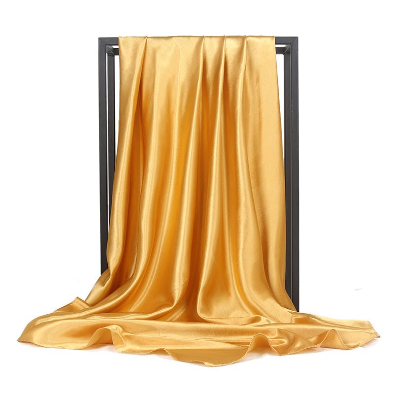 Satin Imitation Silk Scarf Shawl Ladies Headscarf | Luxury Home Accessories | Heulog Glow