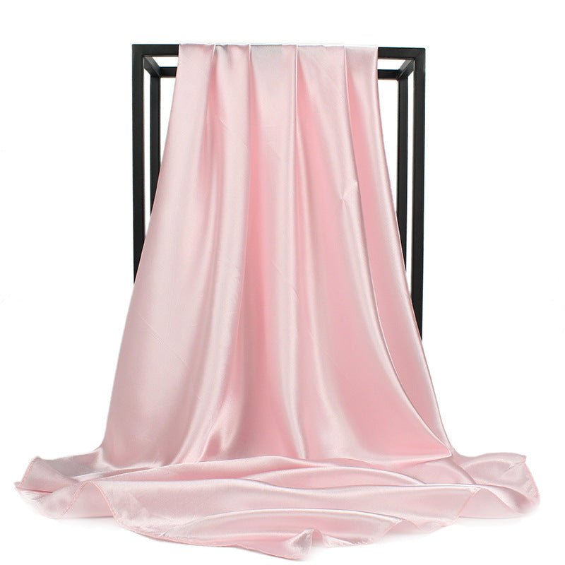 Satin Imitation Silk Scarf Shawl Ladies Headscarf | Luxury Home Accessories | Heulog Glow
