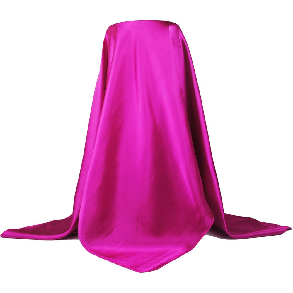 Satin Imitation Silk Scarf Shawl Ladies Headscarf | Luxury Home Accessories | Heulog Glow