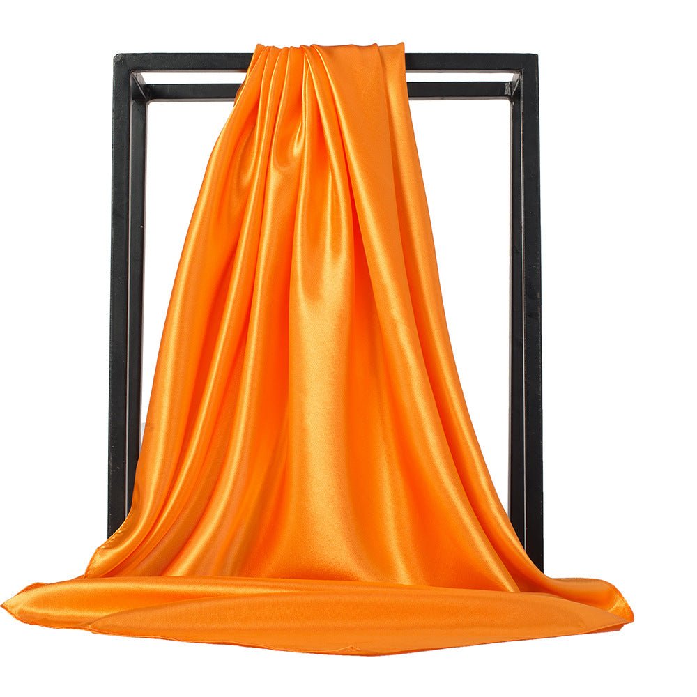Satin Imitation Silk Scarf Shawl Ladies Headscarf | Luxury Home Accessories | Heulog Glow