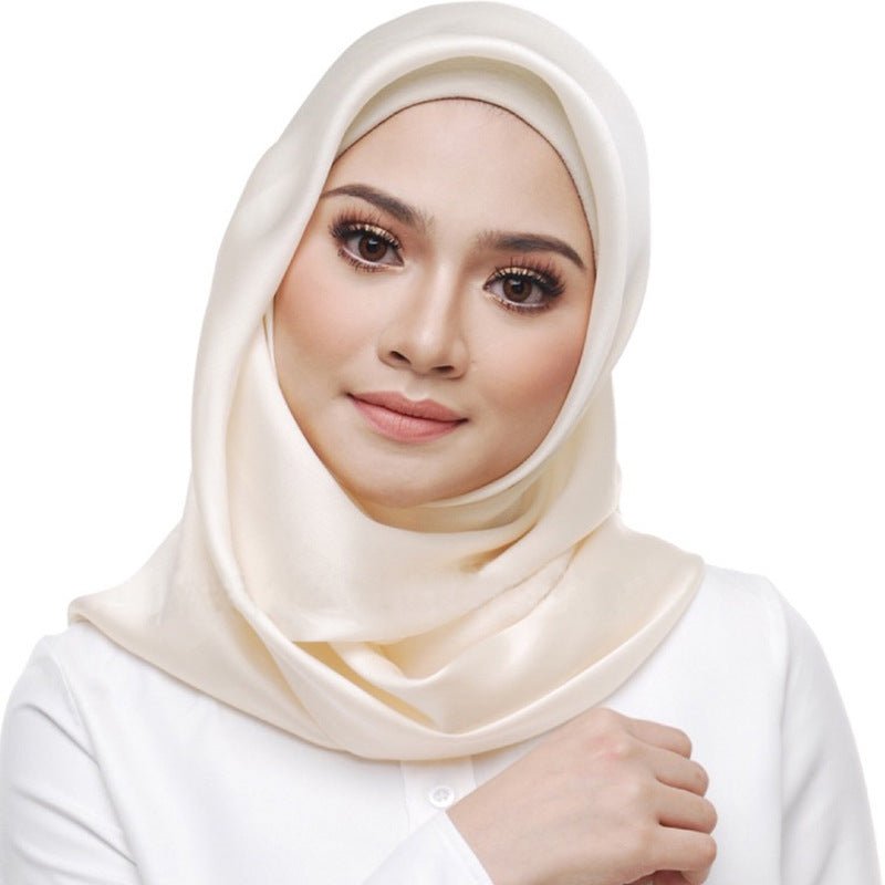 Satin Imitation Silk Scarf Shawl Ladies Headscarf | Luxury Home Accessories | Heulog Glow