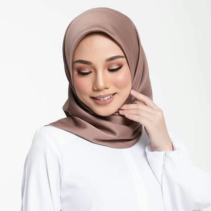 Satin Imitation Silk Scarf Shawl Ladies Headscarf | Luxury Home Accessories | Heulog Glow