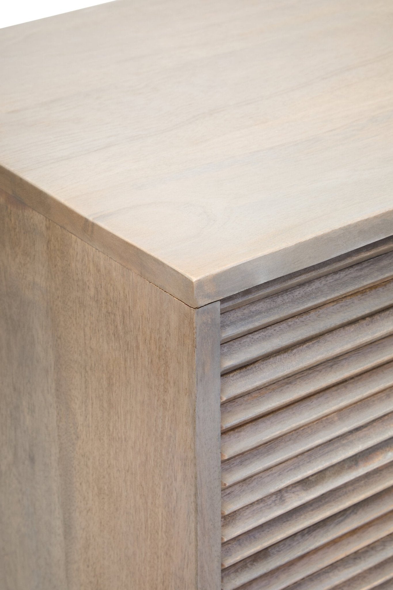 Satna Two Door Greywash Carved Mango Wood Sideboard | Luxury Home Accessories | Heulog Glow