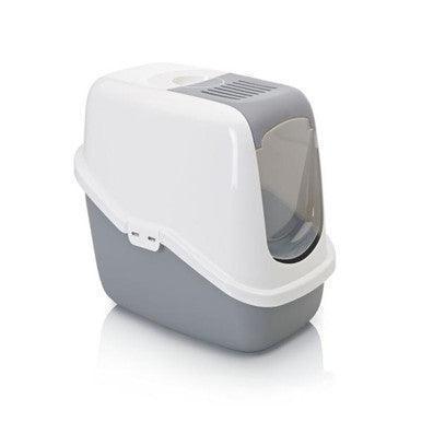 Savic Nestor Cat Toilet Home White/Grey 56x39x38.5 | Luxury Home Accessories | Heulog Glow