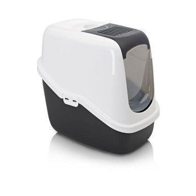 Savic Nestor Cat Toilet Home Wht/Bk 56x39x38.5 | Luxury Home Accessories | Heulog Glow