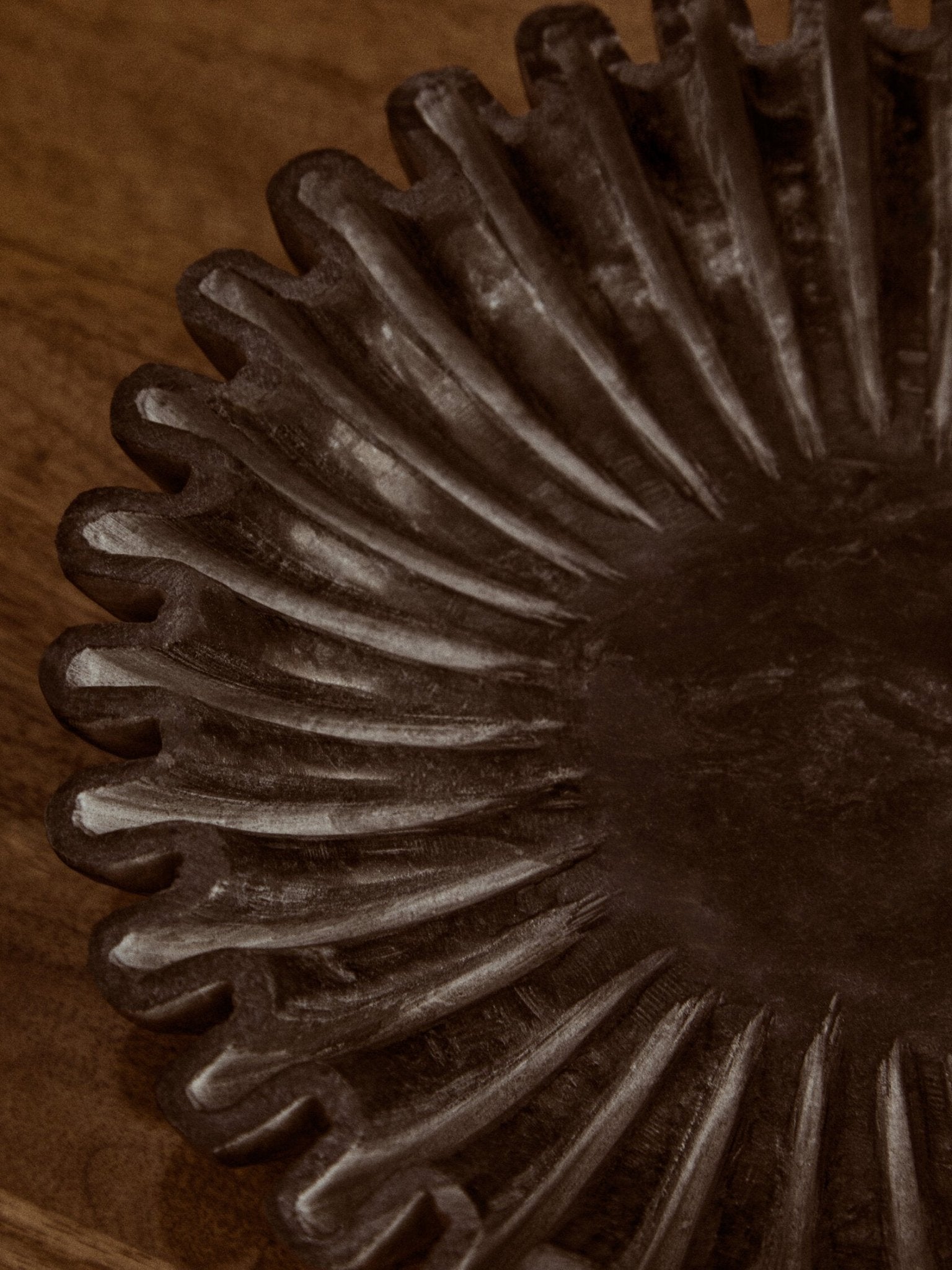 Savio Small Grey Fluted Marble Bowl | Luxury Home Accessories | Heulog Glow