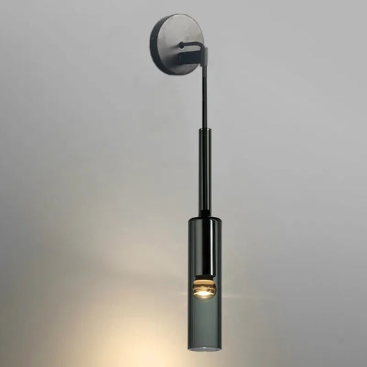 Scandinavian Black Wall Lamp - Hanging Light for Bedroom Living Room | Luxury Home Accessories | Heulog Glow