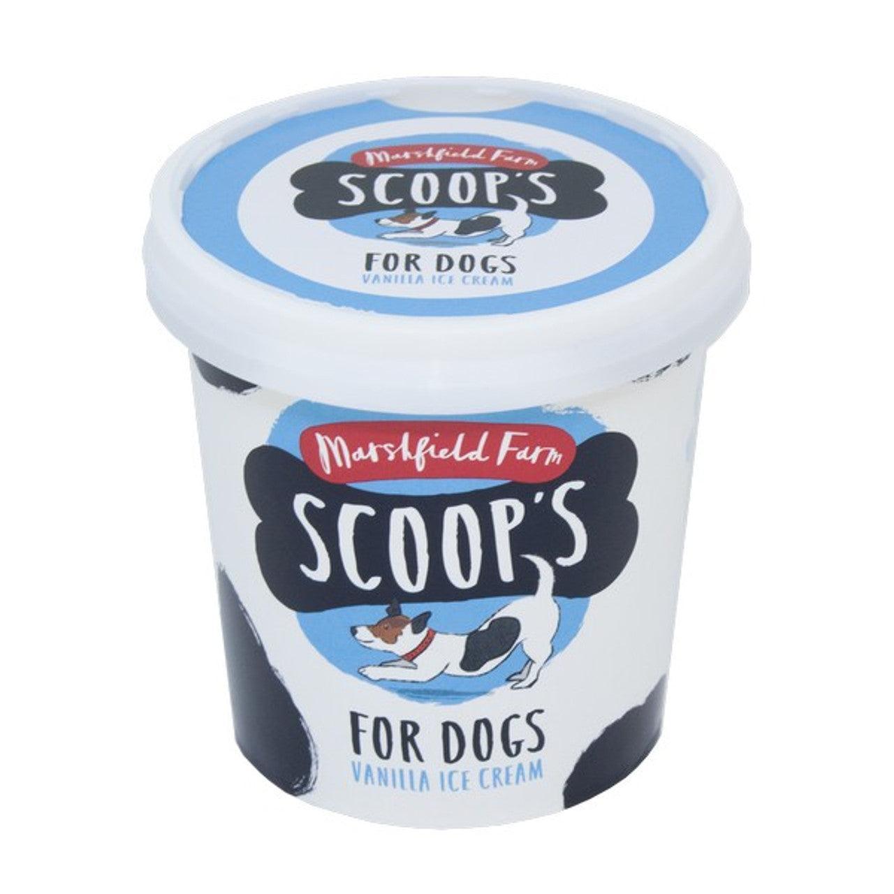 Scoops Vanilla Ice Cream for Dogs with joint aid supplement 125ml X 24 | Luxury Home Accessories | Heulog Glow