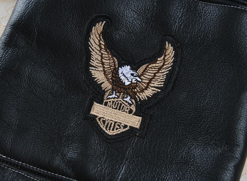 Screaming Eagle Leather Dog Jacket | Luxury Home Accessories | Heulog Glow