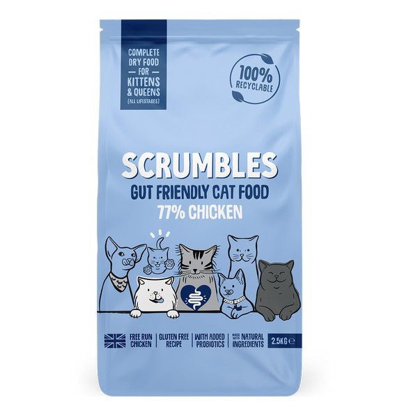 Scrumbles Dry Cat Food Kitten Chicken 2.5kg | Luxury Home Accessories | Heulog Glow