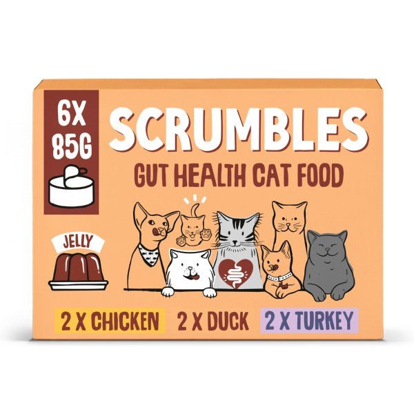 Scrumbles Wet Cat Jelly Meat Selection 6 x 85g | Luxury Home Accessories | Heulog Glow