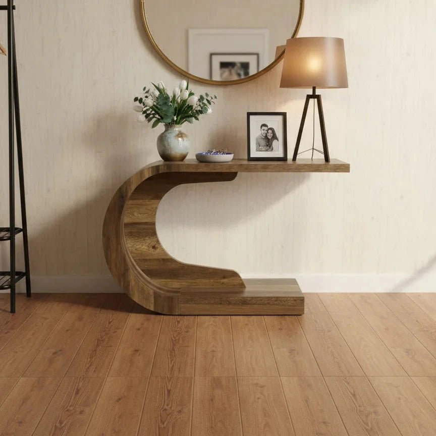 Sculptural Crescent Console Table | Luxury Home Accessories | Heulog Glow