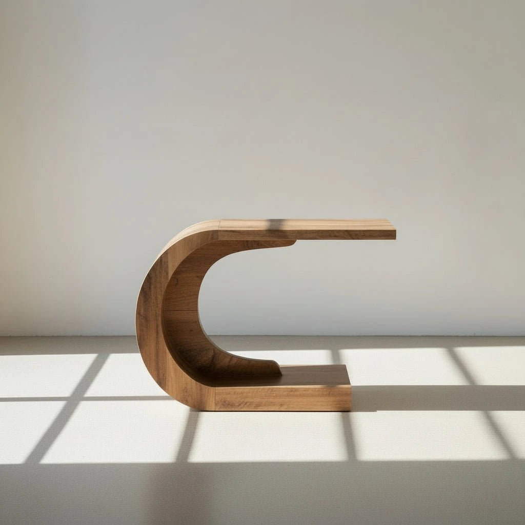 Sculptural Crescent Console Table | Luxury Home Accessories | Heulog Glow