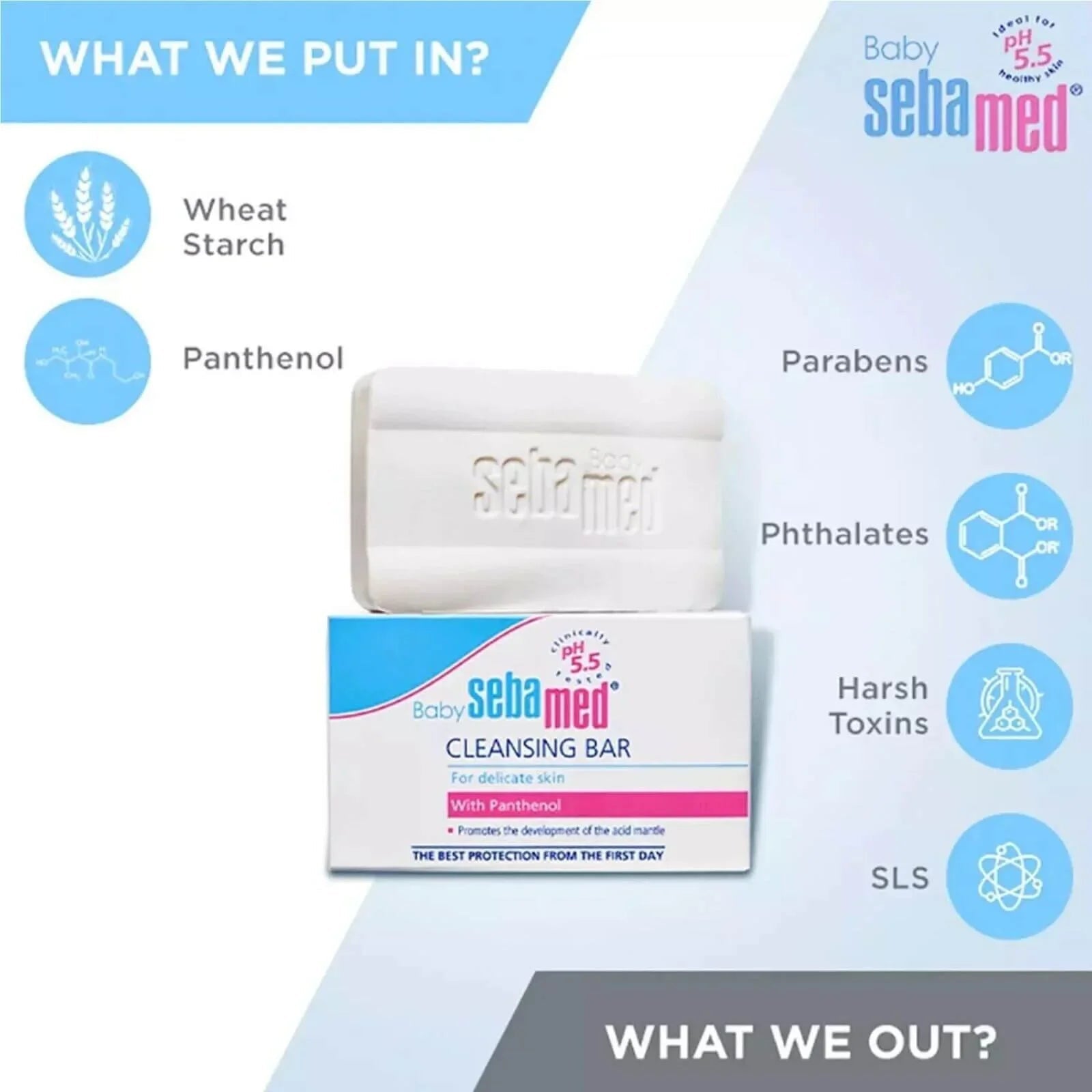 Sebamed Baby Cleansing Bar 100g | Luxury Home Accessories | Heulog Glow