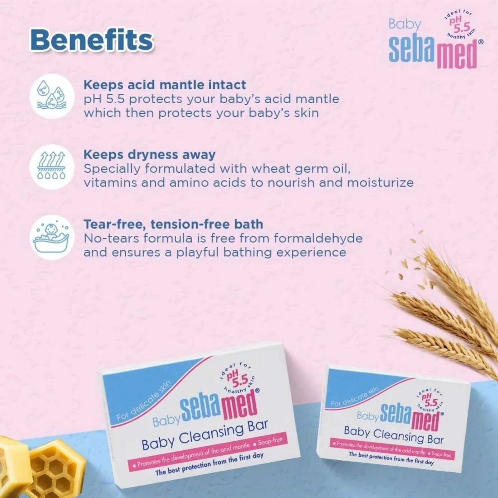 Sebamed Baby Cleansing Bar 100g | Luxury Home Accessories | Heulog Glow