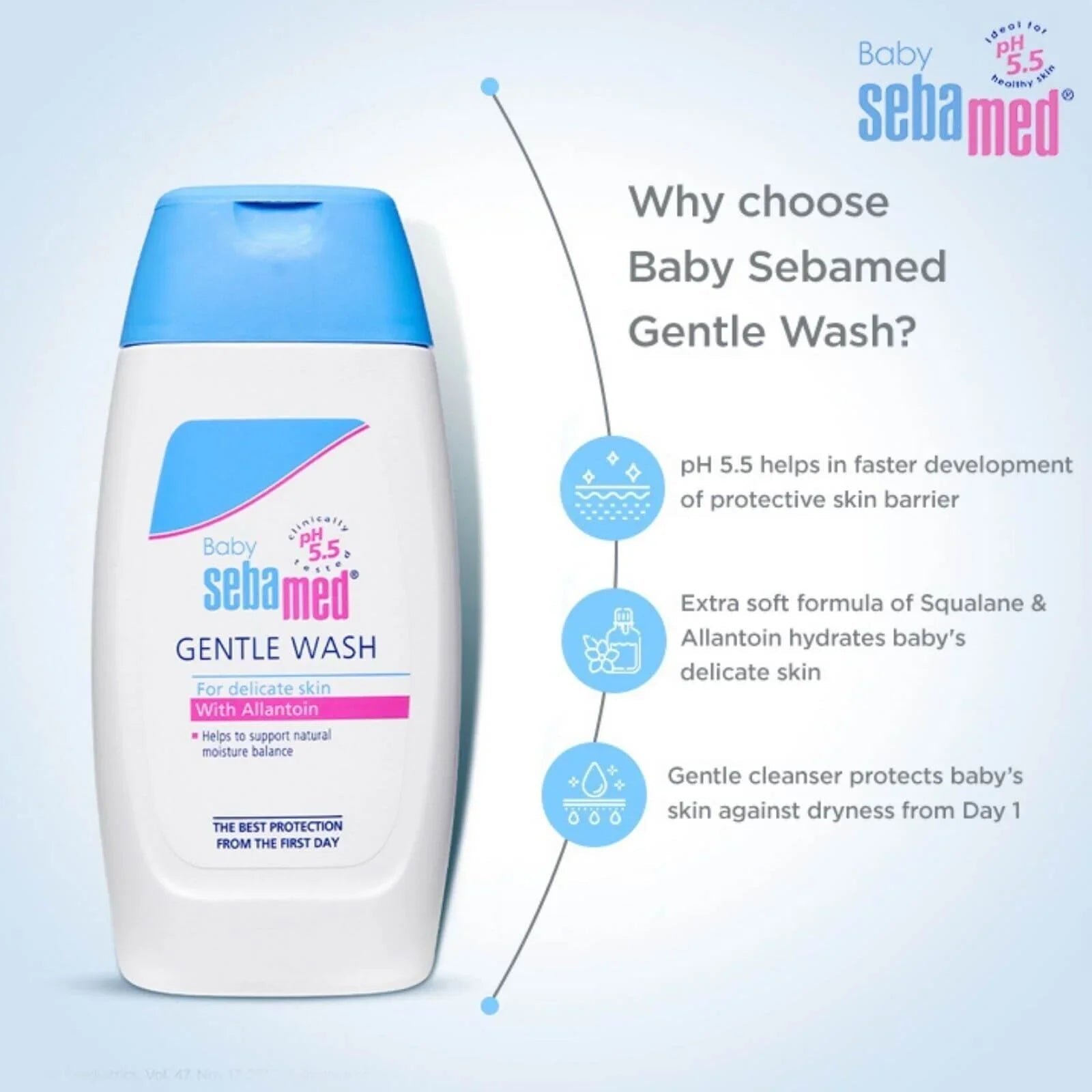 Sebamed Baby Gentle Wash 200ml | Luxury Home Accessories | Heulog Glow
