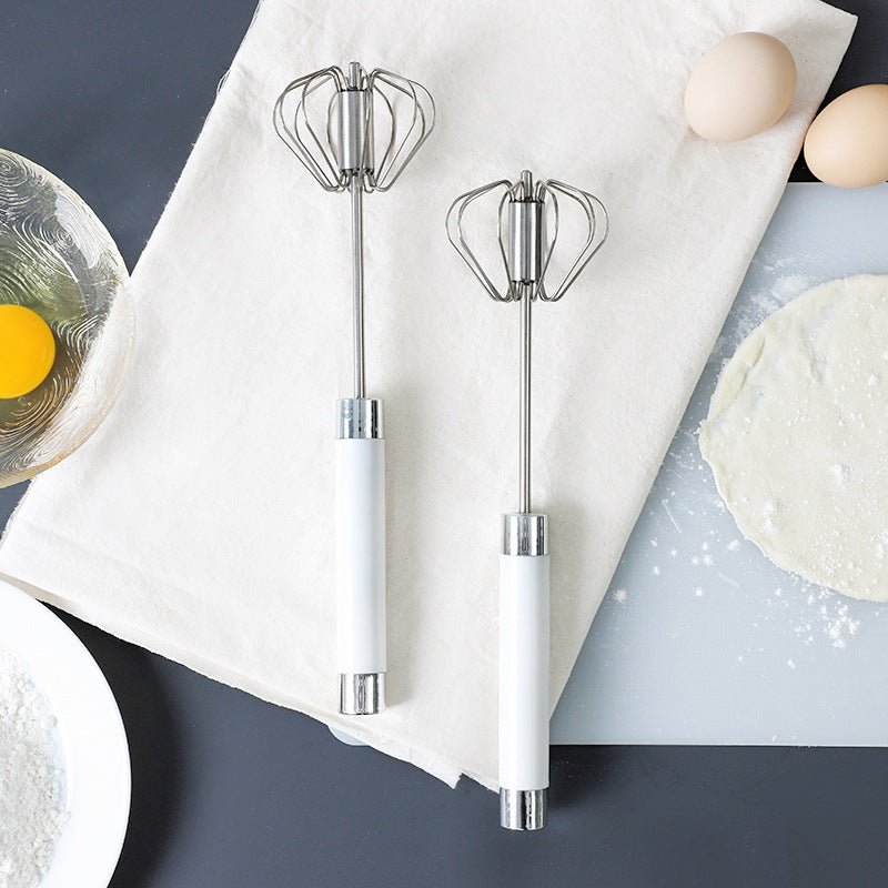 Semi-automatic Stainless Steel Egg Beater Whisk Hand Pressure Rotating Manual Mixer Egg Tools Cream Stirrer Kitchen Accessories | Luxury Home Accessories | Heulog Glow