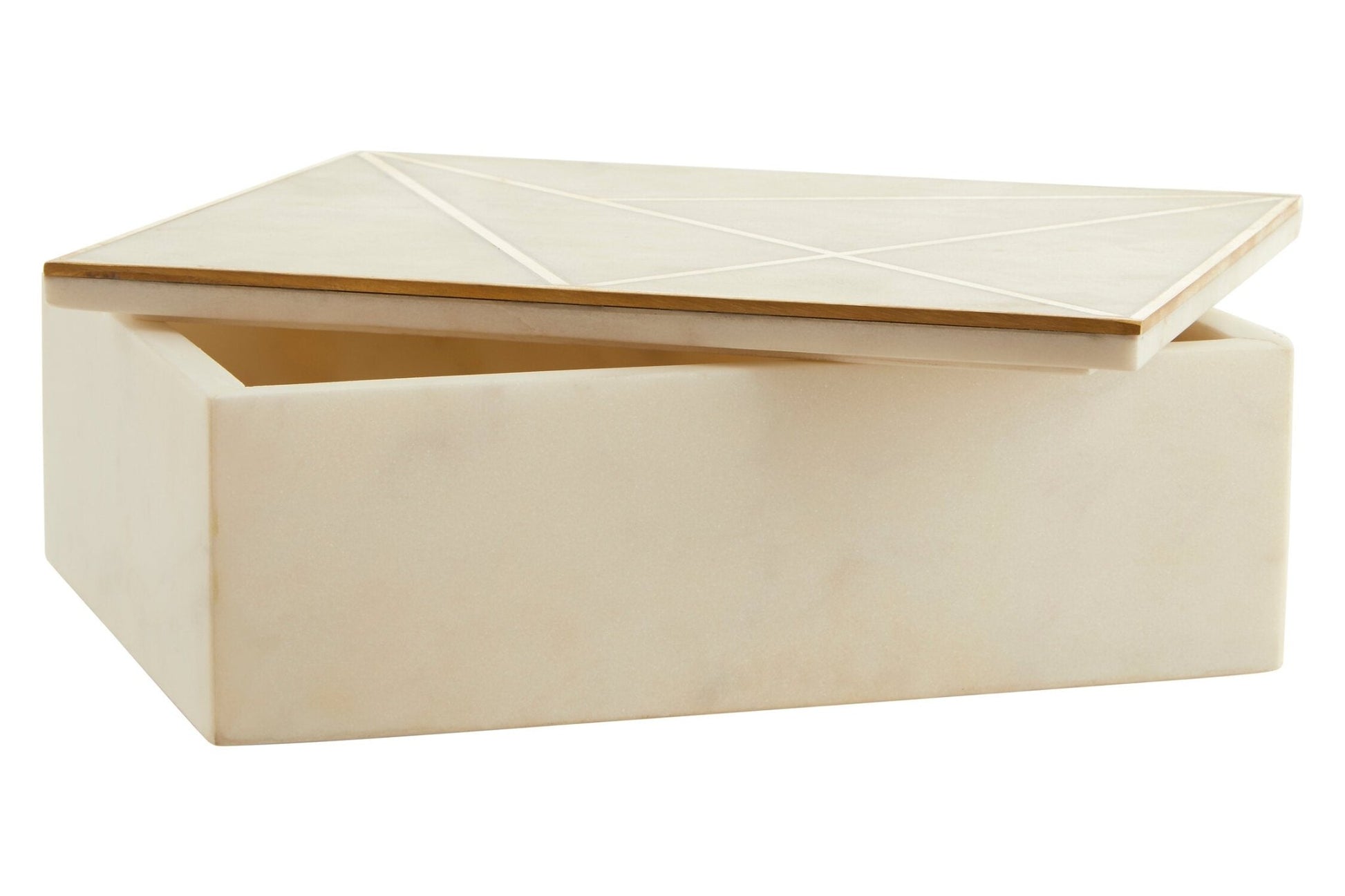 Sena Large White Marble Trinket Box | Luxury Home Accessories | Heulog Glow