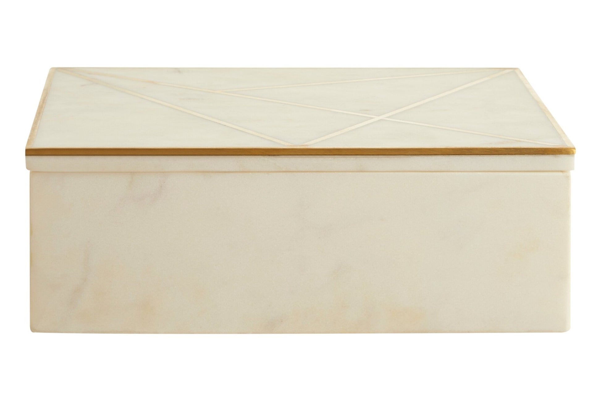 Sena Large White Marble Trinket Box | Luxury Home Accessories | Heulog Glow