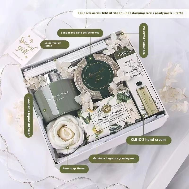 Sense Set Aromatherapy Gift Box Girlfriends' Gift Girls Birthday Gifts Marriage Engagement Gift | Luxury Home Accessories | Heulog Glow