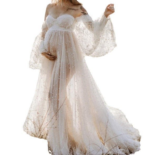 Sequined Off-Shoulder Mesh Patchwork Maxi Dress | Luxury Home Accessories | Heulog Glow