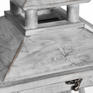 Set Of Three Wooden Lanterns With Traditional Cross Section | Luxury Home Accessories | Heulog Glow