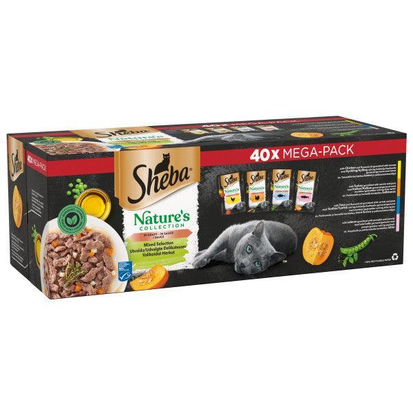Sheba Nature's Collection Mixed Selection in Gravy Pouches 40 x 85g | Luxury Home Accessories | Heulog Glow