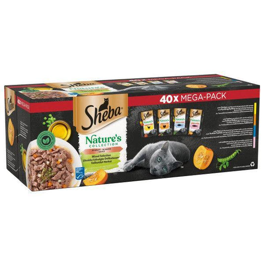 Sheba Nature's Collection Mixed Selection in Gravy Pouches 40 x 85g | Luxury Home Accessories | Heulog Glow